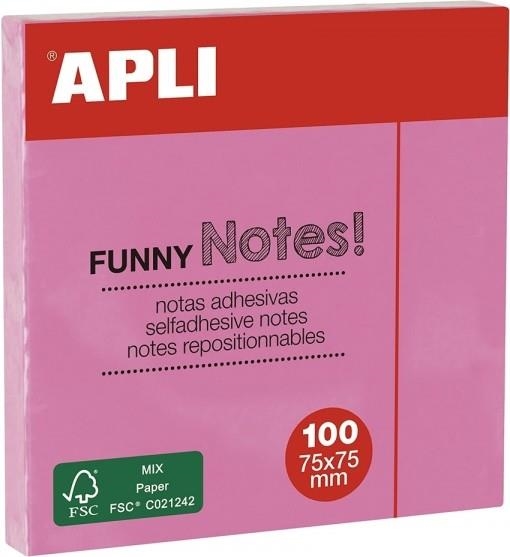 BLOC NOTES APLI 75X75MM ROSA PASTEL | 8410782190820 | 19082 | Llibreria La Gralla | Librería online de Granollers