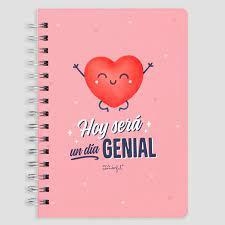 LLIBRETA A5 ESPIRAL A5 HOY SERA UN DIA GENIAL | 8445641011084 | Llibreria La Gralla | Llibreria online de Granollers