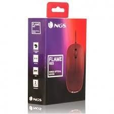 RATOLI NGS WIRED FLAME OPTIC AMB CABLE 100DPI AMBIDESTRES USB COLOR VERMELL | 8435430606195 | Llibreria La Gralla | Librería online de Granollers