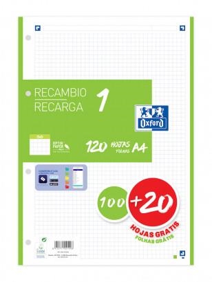 RECANVI FULLS OXFORD A4 VERD | 8412771041496 | 400158059 | Llibreria La Gralla | Librería online de Granollers