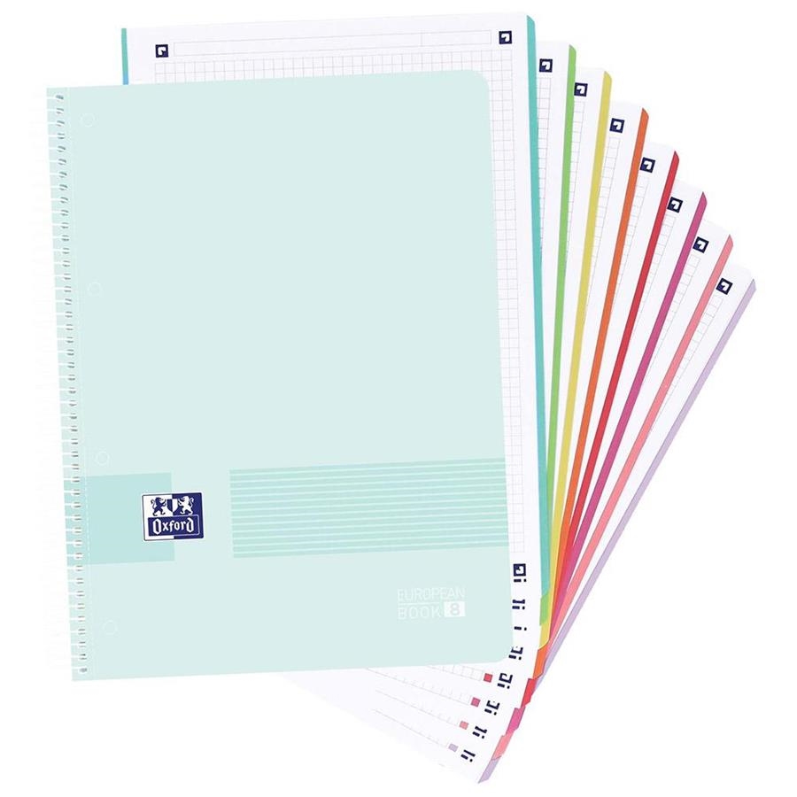 LLIBRETA A4 OXFORD EUROPEAN BOOK 8 COLORS 90 GR | 8412771042783 | 400158956 | Llibreria La Gralla | Librería online de Granollers