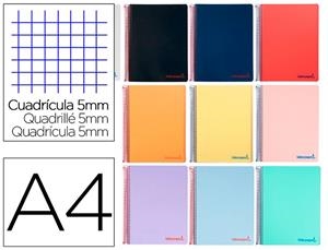 LLIBRETA A4 ESPIRALS QUADRAT 5X5MM | 8423473041967 | Llibreria La Gralla | Llibreria online de Granollers