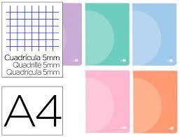 LIBRETA LIDERPAPEL TAPA PLASTIC QUADRE 5MM | 8423473044579 | 163669 | Llibreria La Gralla | Llibreria online de Granollers