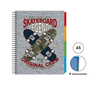 LLIBRETA SENFORT A5 SKATEBOARD | 8412885198864 | SEN181006221 | Llibreria La Gralla | Librería online de Granollers