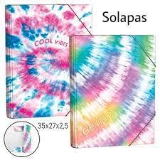 CARPETA SOLAPES SENFORT TIE DYE BE HAPPY | 8412885199540 | SEN1840221 | Llibreria La Gralla | Llibreria online de Granollers