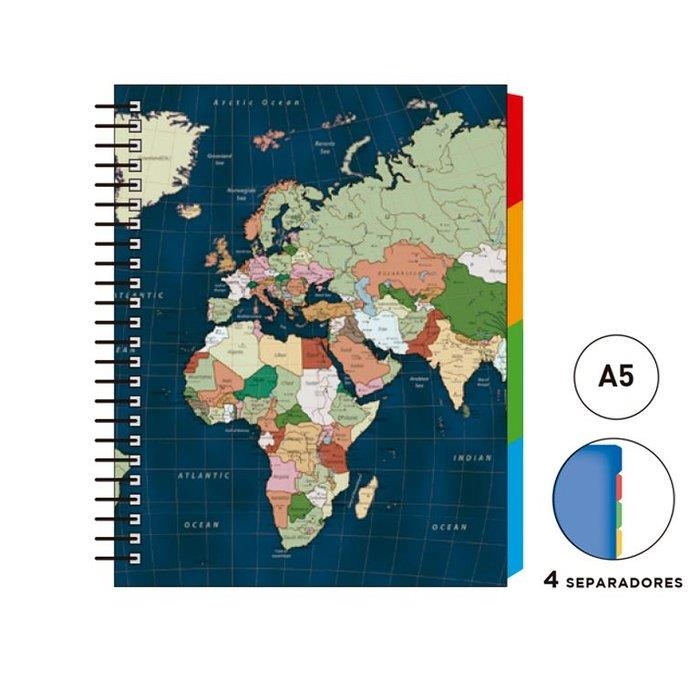LLIBRETA SENFORT A5 MAPAMUNDI | 8412885200789 | SEN19306222 | Llibreria La Gralla | Llibreria online de Granollers