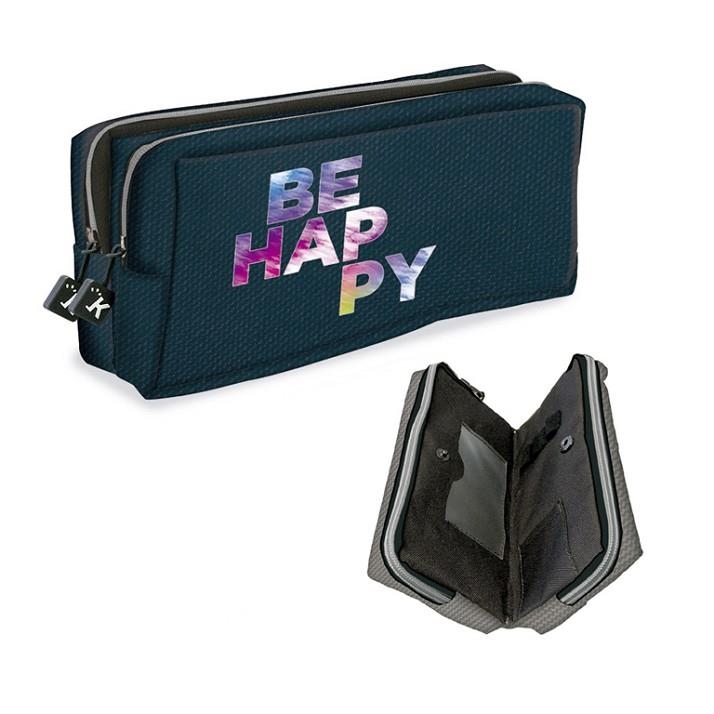 PORTATOT SENFORT DOBLRE CREMALLERA BE HAPPY | 8412885199731 | SEN18415222 | Llibreria La Gralla | Librería online de Granollers