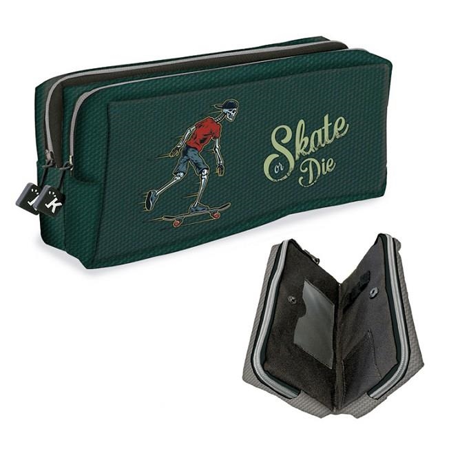 PORTATOT SENFORT DOBLE CREMALLERA SKATE | 8412885198017 | SEN12215221 | Llibreria La Gralla | Llibreria online de Granollers