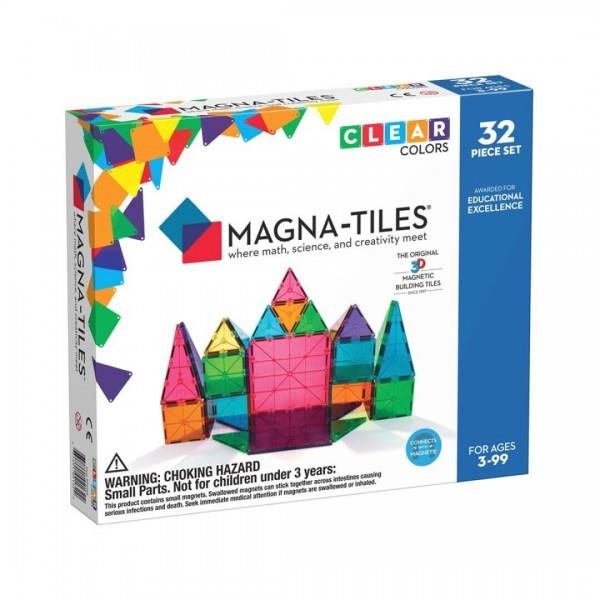 MAGNA-TILES. CLEAR COLORS 32 PECES | 6312910213222 | VV.AA | Llibreria La Gralla | Llibreria online de Granollers