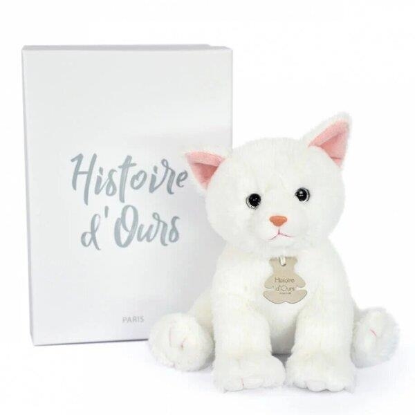 PELUIX BEBE GAT BLANC (AMB CAIXA) | 3700349331557 | HISTOIRE D'OURS | Llibreria La Gralla | Librería online de Granollers