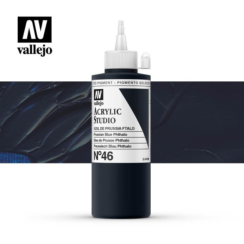 ACRÍLIC STUDIO VALLEJO 200ML 46-BLAU DE PRUSIA | 8429551220460 | 22046 | Llibreria La Gralla | Librería online de Granollers