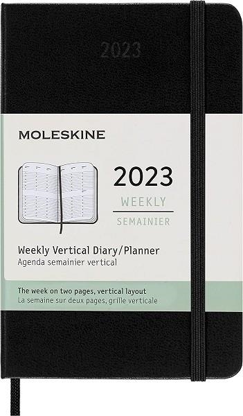 2023 SEMANAL VERTICAL P  WKLY VERT PK BLK HARD | 8056420859966 | MOLESKINE | Llibreria La Gralla | Llibreria online de Granollers