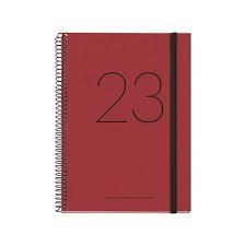 AGENDA 2023 MIQUELRIUS RECYCLED VERMELLA A5 SV CATALA | 8422593344026 | MR34402 | Llibreria La Gralla | Llibreria online de Granollers
