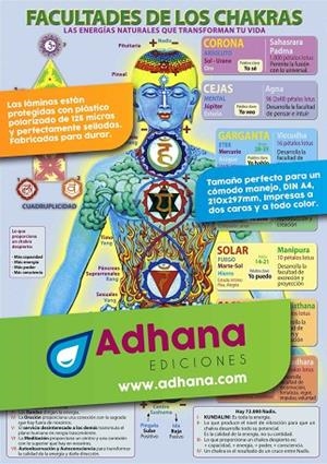 FACULTADES DE LOS CHAKRAS (LAMINA) | 8436005169466 | ADHANA EDICIONES | Llibreria La Gralla | Llibreria online de Granollers