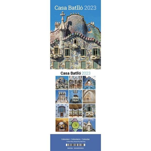 2023 CALENDARI 9X12 CASA BATLLÓ (SOBRETAULA MINI) | 8424455230812 | TRIANGLE POSTALS | Llibreria La Gralla | Librería online de Granollers