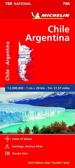 MAPA NATIONAL CHILE - ARGENTINA | 9782067185654 | MICHELIN | Llibreria La Gralla | Librería online de Granollers