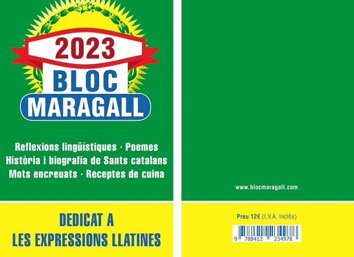 BLOC CALENDARI MARAGALL 2023 GRAN 100X148  | 9788412234961 | AA.VV. | Llibreria La Gralla | Llibreria online de Granollers