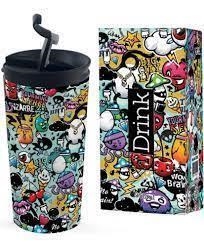 TASSA TÈRMICA IDRINK GRAFFITI | 8057711461141 | ID0216 | Llibreria La Gralla | Llibreria online de Granollers