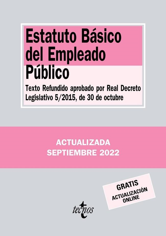 ESTATUTO BÁSICO DEL EMPLEADO PÚBLICO | 9788430986583 | EDITORIAL TECNOS | Llibreria La Gralla | Librería online de Granollers