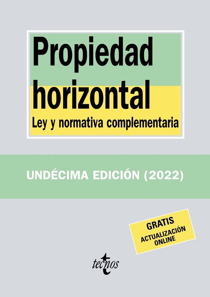 PROPIEDAD HORIZONTAL | 9788430985548 | EDITORIAL TECNOS | Llibreria La Gralla | Librería online de Granollers