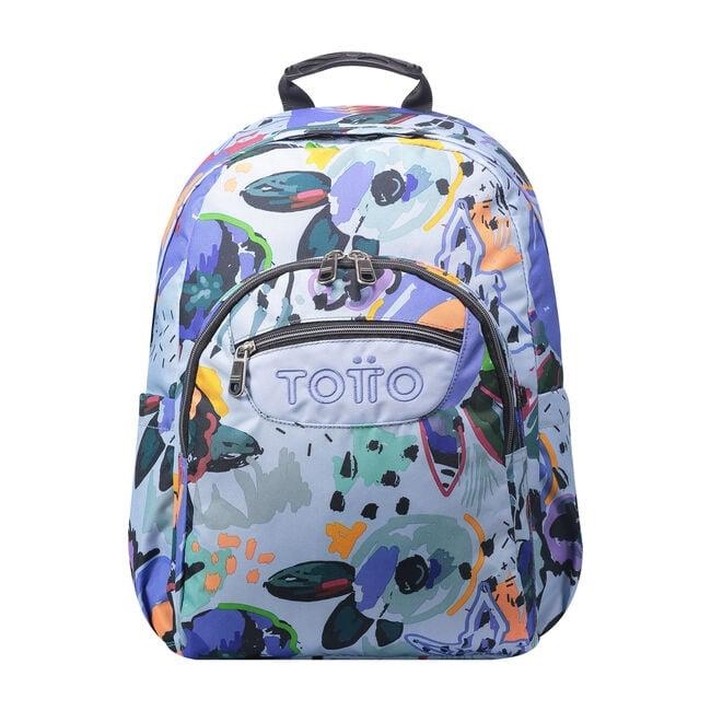MOTXILLA TOTTO ACUARELES ESTAMPAT FLORS | 7704758626088 | MA04ECO021-2220-4H1 | Llibreria La Gralla | Librería online de Granollers