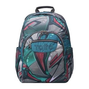 MOTXILLA TOTTO ACUARELES GRAFITTI GRIS VERS | 7704758626187 | MA04ECO021-2226N-4Y7 | Llibreria La Gralla | Librería online de Granollers