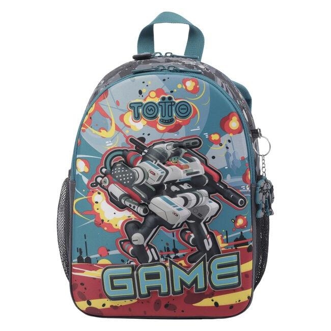 MOTXILLA TOTTO MORRAL ROBOT PETITA | 7704758633352 | MJ04INF001-2220-3YLS | Llibreria La Gralla | Llibreria online de Granollers