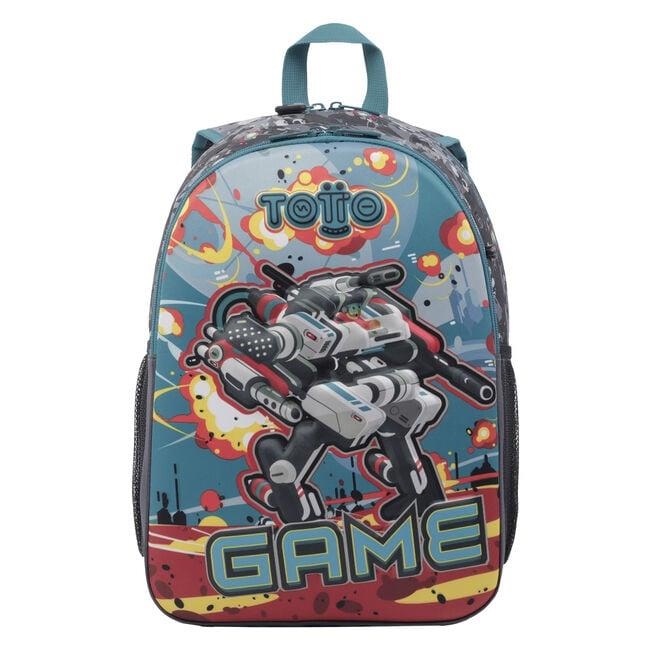 MOTXILLA TOTTO MORRAL ROBOT MITJANA | 7704758633369 | MJ04INF002-2220-3YLM | Llibreria La Gralla | Llibreria online de Granollers