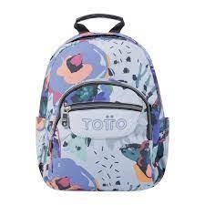 MOTXILLA TOTTO TEMPERA ESTAMPAT FLORS | 7704758625531 | MA04ECO003-2220J-4H1 | Llibreria La Gralla | Llibreria online de Granollers