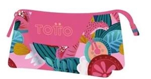 PORTATOT TRIPLE TOTTO ROSA SELVA | 7704758621090 | Llibreria La Gralla | Librería online de Granollers