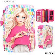 PLUMIER TOP MODEL TRES CREMALLERES NOIA COR SELF LOVE | 4010070617493 | TOP11970 | Llibreria La Gralla | Librería online de Granollers