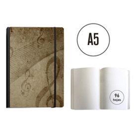 LLIBRETA SENFORT A5 COSIDA AMB GOMA LLISA MÚSICA | 8412885213437 | 19960221 | Llibreria La Gralla | Llibreria online de Granollers