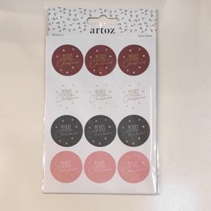 STICKER ARTOZ MERRY CHRISTMAS CERCLES | 7612450177565 | Llibreria La Gralla | Llibreria online de Granollers