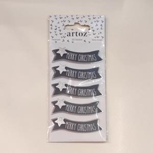STICKER ARTOZ MERRY CHRISTMAS NEGRE | 7612450179545 | Llibreria La Gralla | Llibreria online de Granollers