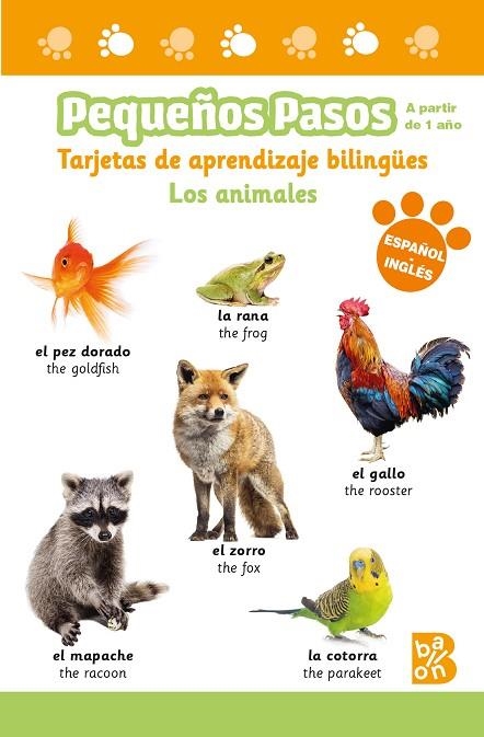 PEQUEÑOS PASOS -TARJETAS DE APRENDIZAJE BILINGÜES - LOS ANIMALES | 9789403230573 | BALLON | Llibreria La Gralla | Llibreria online de Granollers
