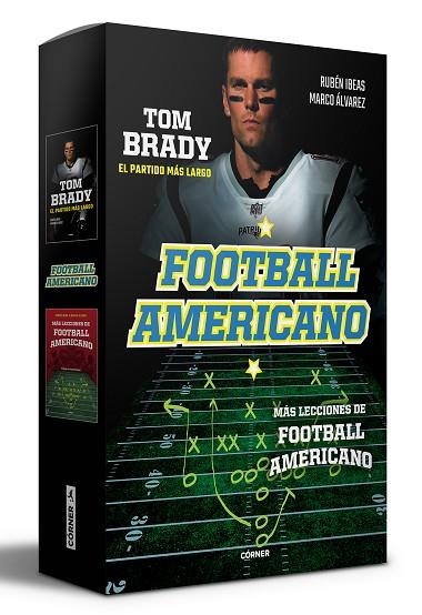 ESTUCHE FOOTBALL AMERICANO (MÁS LECCIONES DE FOOTBALL AMERICANO / TOM BRADY. EL | 9788412511079 | IBEAS, RUBÉN / ÁLVAREZ, MARCO | Llibreria La Gralla | Llibreria online de Granollers