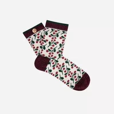 MITJONS CABAIA 36-41 FLORS VERMELLLES | 3701328342571 | 8342571 | Llibreria La Gralla | Librería online de Granollers