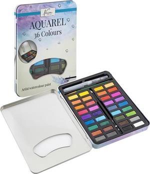 CAIXA D'AQUAREL·LA NASSAU 36 COLORS | 8720257105748 | AR0510/GE | Llibreria La Gralla | Llibreria online de Granollers