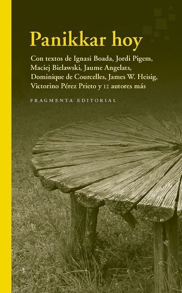 PANIKKAR HOY | 9788417796686 | PANIKKAR ALEMANY, RAIMON | Llibreria La Gralla | Librería online de Granollers