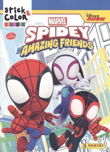 SPIDERMAN AND FRIENDS. STICK & COLOR  | 9788427872998 | AA.VV. | Llibreria La Gralla | Librería online de Granollers