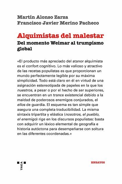 ALQUIMISTAS DEL MALESTAR | 9788419525086 | ALONSO ZARZA, MARTÍN / MERINO PACHECO, FRANCISCO JAVIER | Llibreria La Gralla | Librería online de Granollers