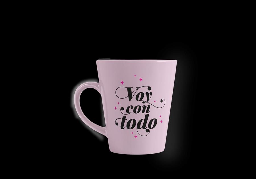 TAZA ROSA 'VOY CON TODO' LVR | 8432715136019 | LA VECINA RUBIA | Llibreria La Gralla | Llibreria online de Granollers