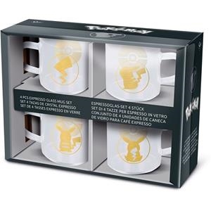 SET DE 4 TASSES DE VIDRE EXPRESSO POKEMON | 8412497035557 | STOR | Llibreria La Gralla | Librería online de Granollers