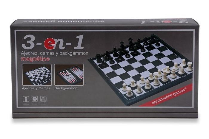 JUEGO AJEDREZ, DAMAS Y  BACKGAMMON MAGNÉTICOS | 8432026201703 | COMPUDID, SL | Llibreria La Gralla | Llibreria online de Granollers