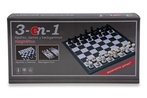 JUEGO AJEDREZ, DAMAS Y  BACKGAMMON MAGNÉTICOS | 8432026201703 | COMPUDID, SL | Llibreria La Gralla | Librería online de Granollers