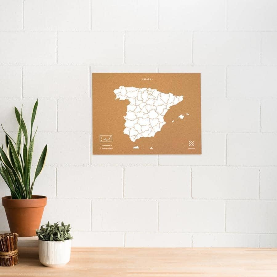 WOODY MAP NATURAL SPAIN 60 X 45 COLOR BLANC | 8436563401565 | MISS WOOD | Llibreria La Gralla | Llibreria online de Granollers