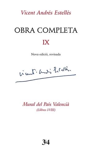 OBRA COMPLETA IX. MURAL DEL PAÍS VALENCIÀ (LLIBRES I-VIII) | 9788417469580 | VICENT ANDRES ESTELLES | Llibreria La Gralla | Librería online de Granollers