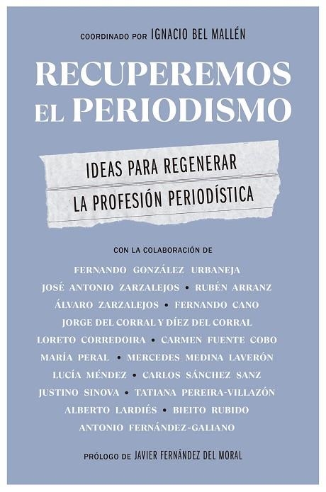 RECUPEREMOS EL PERIODISMO | 9788498755565 | COORDINADO POR IGNACIO BEL MALLÉN | Llibreria La Gralla | Llibreria online de Granollers