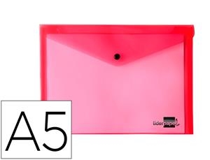 CARPETA PLASTIC A5 VERMELL TRANSPARENT | 4710581343507 | BEA28980 | Llibreria La Gralla | Librería online de Granollers