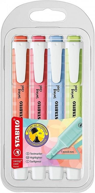 PACK STABILO SWING 4 COLORS | 4006381559461 | 275/4-08-1 | Llibreria La Gralla | Llibreria online de Granollers